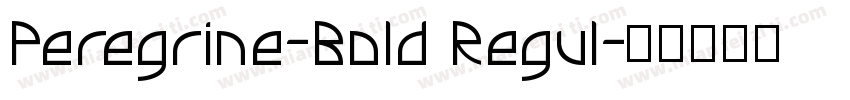 Peregrine-Bold Regul字体转换